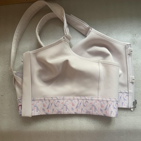 SHEFIT Sports Bra Women 3Luxe Pink Front Zip Adjustable Straps Crossback 110003 - Picture 8 of 8